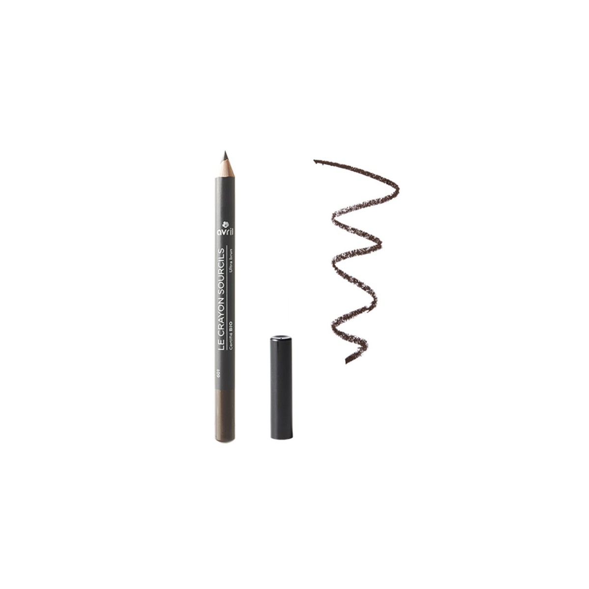 Eyebrow Pencil Ultra Brun - certified organic