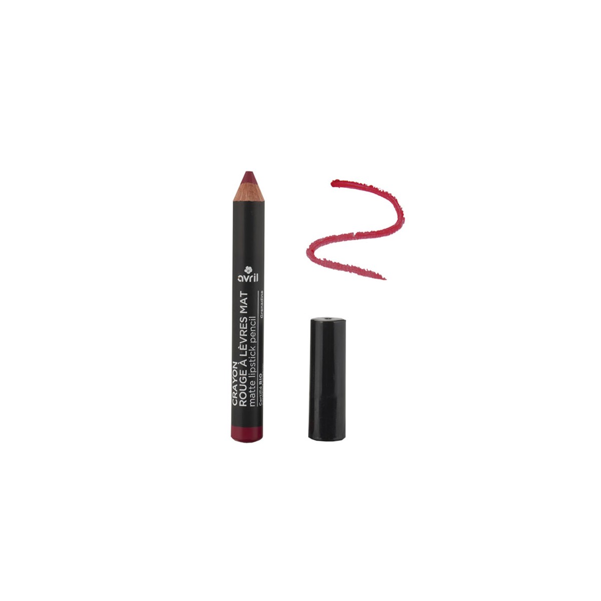 Matte Lipstick Pencil - Grenadine - certified organic