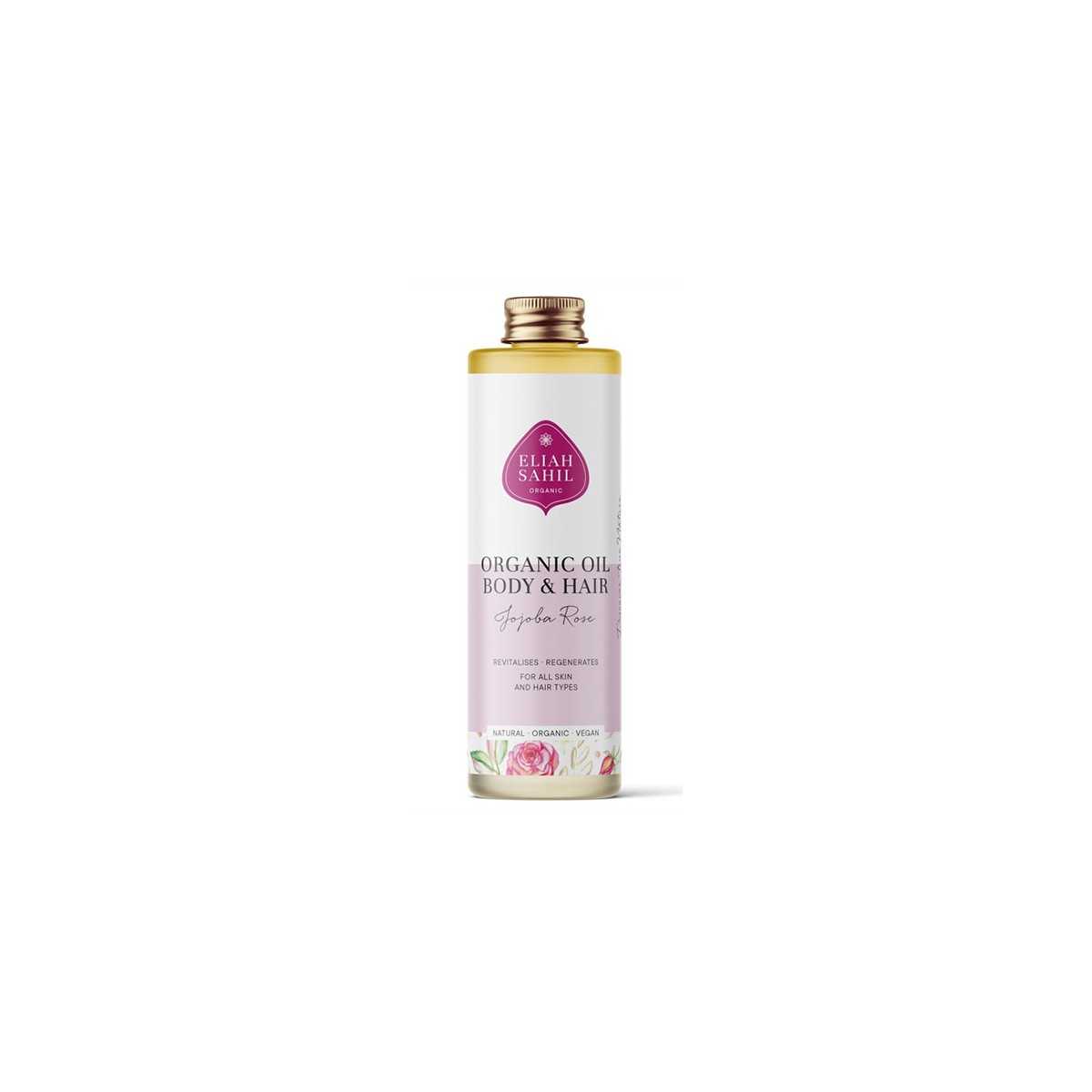 Organic Body & Hair Oil Jojoba & Rose